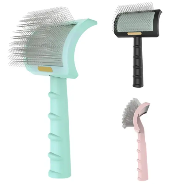Long Pin Dog Slicker Brush Pet Brush for Long Haired Dogs Poodles Doodles Golden Doodle Brush for Grooming Removes Loose Fur - Image 6