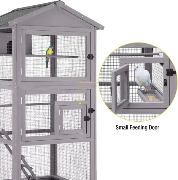 Bird Cages Outdoor Bird Aviary Indoor Parakeet Cage With Perch For Birds - Image 4