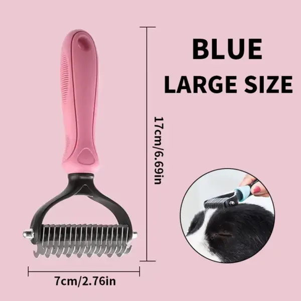 Ein doppelseitiger Knotenkamm für Haustiere, Hundekamm, Hundekamm, Katzenschönheit, Haarentfernung, Katzenkamm, Heimtierbedarf - Image 8