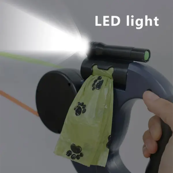 Retractable Dual Doggie Leash with LED Light, 360 Swivel No Tangle for Each Dog Independent Braking with 3M Reflective Leads - Image 12