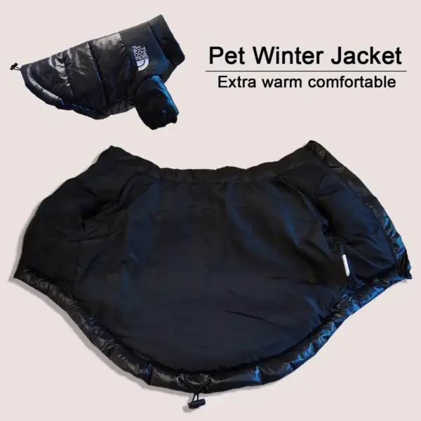 Large Winter Pet Dog Clothes French Bulldog Puppy Warm Windproof Jacket Small Medium Dog Reflective Coat Chihuahua Pet Outfits - Image 3