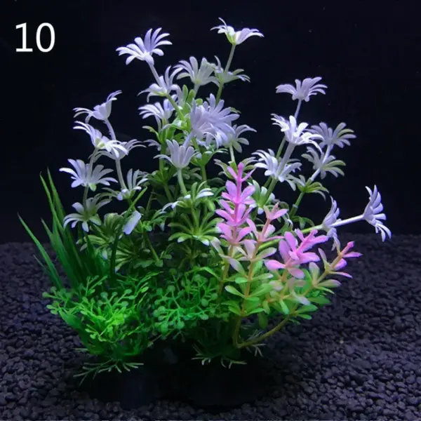 12 Kinds Artificial Aquarium Decor Plants Water Weeds Ornament Aquatic Plant Fish Tank Grass Decoration Accessories 14cm - Image 8