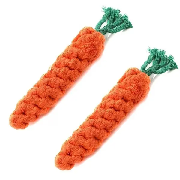 1pc Haustier Knoten Spielzeug für Hund und Katze Karotte Form Hund Kauen Spielzeug Baumwolle Seil Spielzeug für Indoor Hunde katze Spielzeug Hund Zubehör - Image 12