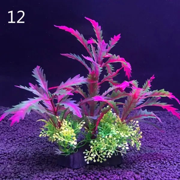 12 Kinds Artificial Aquarium Decor Plants Water Weeds Ornament Aquatic Plant Fish Tank Grass Decoration Accessories 14cm - Image 18