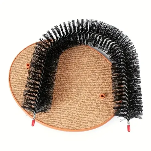 Katzenspielzeug Bogen Selbst Grooming Pamper Katze mit einer Massage Pflege Reibbürste mit Kratzpad Spielzeug für Katzen Interaktives Spielzeug - Image 4