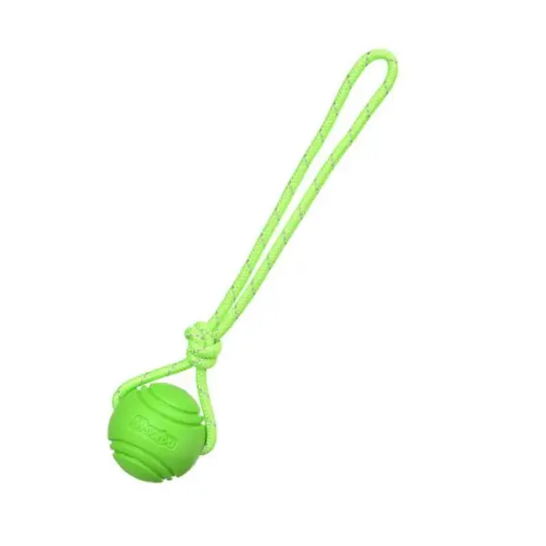 Hundeball-Spielzeug, federnde Gummiball, Kauspielzeug, Haustier-Hunde-Spielzeugball mit Schnur, interaktives Spielzeug für große Hunde, Welpen-Spiele, Spielzeug - Image 8