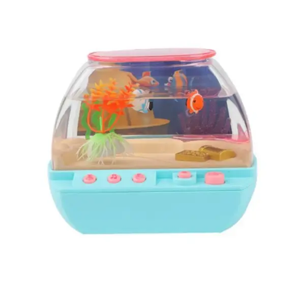 Creative Artificial Aquarium Toy Cartoon Lovely Mini Simulation Fish Tank with Music Electric Music Interactive Aquarium Toys - Image 7