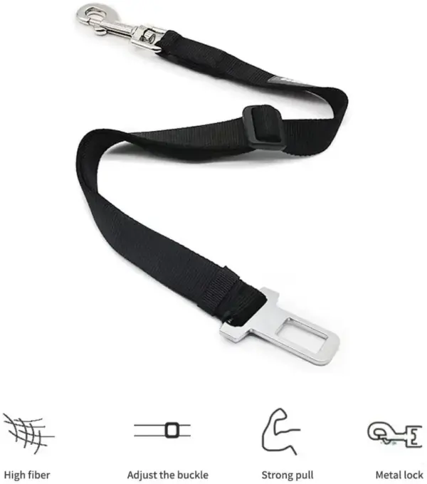 Einstellbare Haustier Katze Hund Auto Sitz Gürtel Haustier Sitz Fahrzeug Hundegeschirr Blei Clip Sicherheitshebel Traktion Hundehalsbänder Hund Zubehör - Image 2