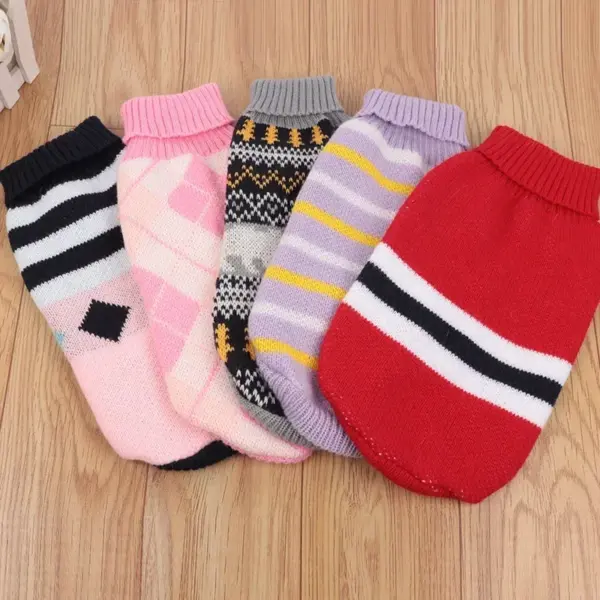 Cat Clothes Gatos Sweater Pet Dog Clothing for Small Medium Puppy Dogs Cats Winter Warm Coat Teddy Pug Jacket Soft Vest New - Image 6