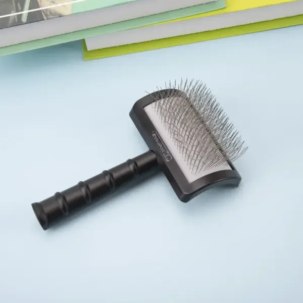 Long Pin Dog Slicker Brush Pet Brush for Long Haired Dogs Poodles Doodles Golden Doodle Brush for Grooming Removes Loose Fur - Image 8