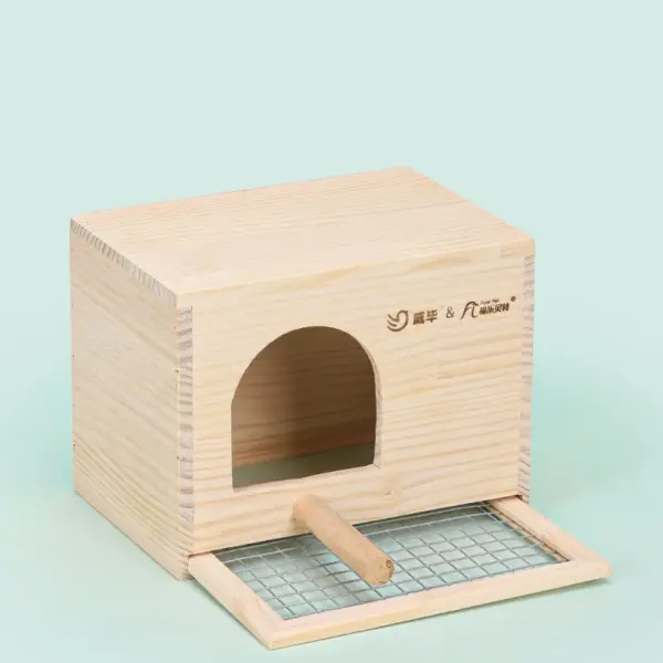 Wooden Bird House Nest Birds Breeding Box Pet Bird House Nest Bird Parrot Breeding Cages Pet Accessories Home Balcony Decoration - Image 7