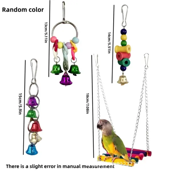 7PCS/16PCS Bird Toy Set for Parrots Variety Toys for Bird Cage Accessories Safe and Durable Bird Toys for Cockatiels Parakeets - Image 5