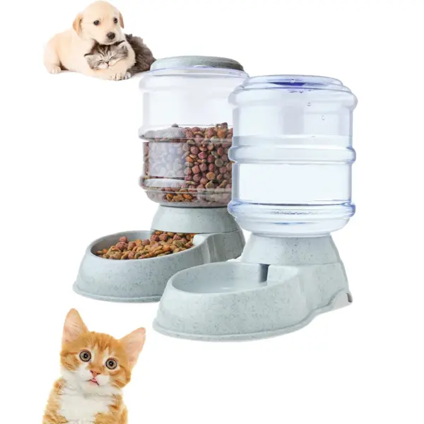 3,8 L Große Kapazität Pet Feeder Schüsseln Kleine Hundefutter Schüssel Automatische Wasser Dispenser Hund Katze Futter Wasser Schüssel Welpen haustier Zubehör