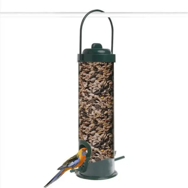 Multiple Holes Bird Feeder Automatic Foot Feeding Tool Pet Bird Feeder Outdoor Hanging Pet Food Dispenser for Flying Animals - Image 5