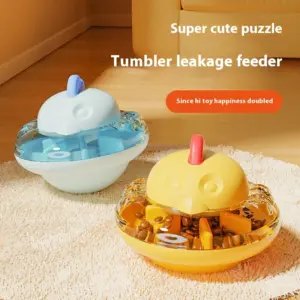Katzen- und Hundefutterspender, Spielzeug, lustige Hühnerform, interaktives langsames Futterspender-Puzzlespielzeug für Katzen und Hunde