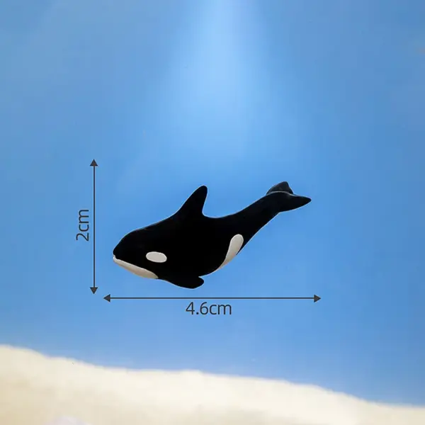 Mini Cute Whale Shark Turtle Aquarium For DIY Fish Tank Micro Landscape Simulated Submarine World Animals Home Desktop Ornament - Image 13