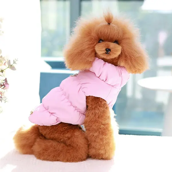 Soft Warm Dog Clothes Winter Padded Puppy Cat Coat Jacket For Small Medium Dogs Chihuahua French Bulldog Poodle Vest Pet Outfit - Image 20