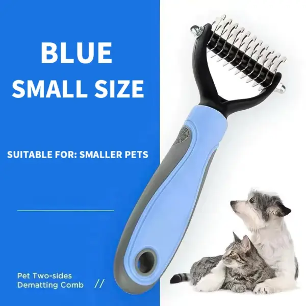 Ein doppelseitiger Knotenkamm für Haustiere, Hundekamm, Hundekamm, Katzenschönheit, Haarentfernung, Katzenkamm, Heimtierbedarf - Image 9