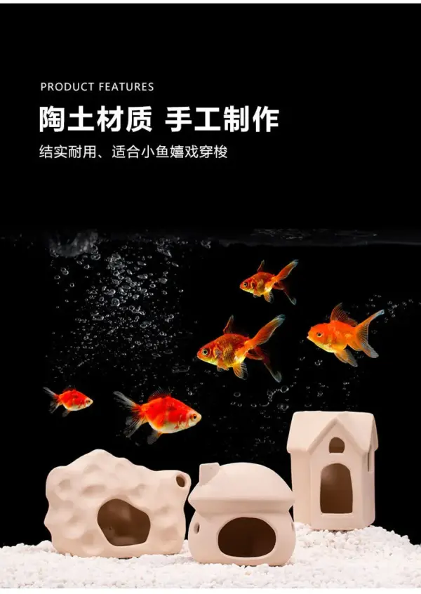 Ton Aquarium Dekoration Keramik Aquarium Landschaftsbau Garnelen Shelter Laiwung Tank Zucht Haus Höhle Keramik Topf Ornamente - Image 40