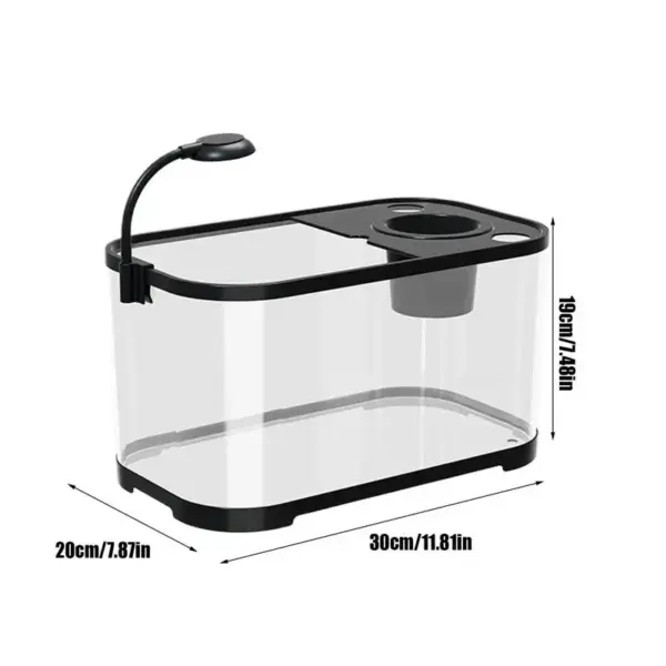Aquarium Kit Small Beginner Fish Tank Decorative Fish Tank For Terrapin Tortoise Turtle Household Clear Aquarium - Image 5