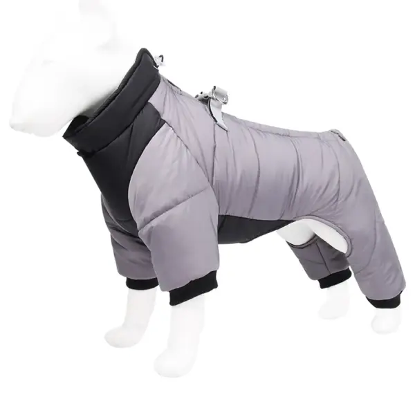 Dog Clothes Four Feet Clothing Warm Winter Coat Reflective Rainproof Dog Clothes Windproof Overall for Dogs Pet Cotton Clothes - Image 17