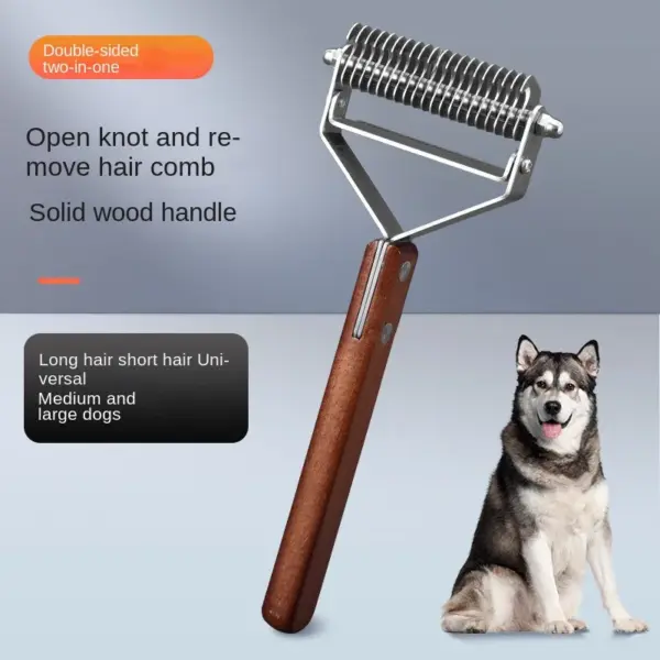 Pet Dog Brush Cat Comb Self Cleaning Pet Hair Remover Brush for Dogs Cats Grooming Tools Pets Dematting Comb Dogs Accessories - Image 8