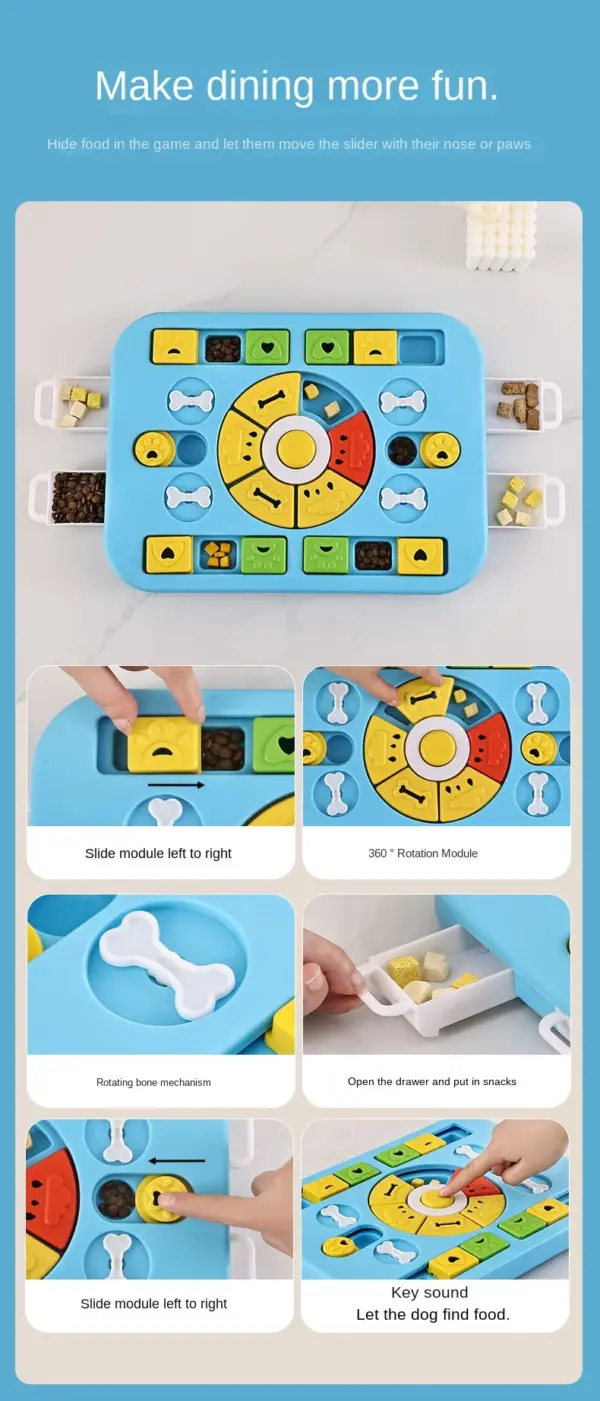 Hundespielzeug für Welpen, interaktives Hundespielzeug für das Training, Hundeanreicherungsspielzeug für große, mittelgroße und kleine intelligente Hunde, Haustier-Puzzles - Image 13