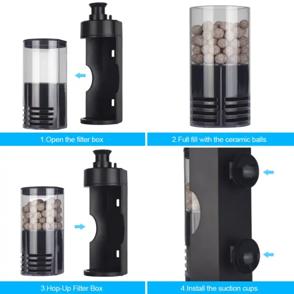 Fish Tank Air Pump Multifunctional Biochemical Sponge Filters Small Aquariums Filtration Reduces The Number of Water Changes - Image 5