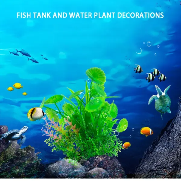 Aquarium decoration a variety of simulated plants aquatic plants aquatic plants aquarium plants decorative products - Image 19