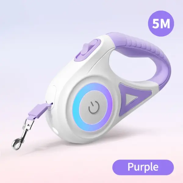 ROJECO 5M Retractable Dog Leash Automatic LED Light Luminous Roulette Leash Rope For Dogs Adjustable Pets Dog Walk Running Leads - Image 7