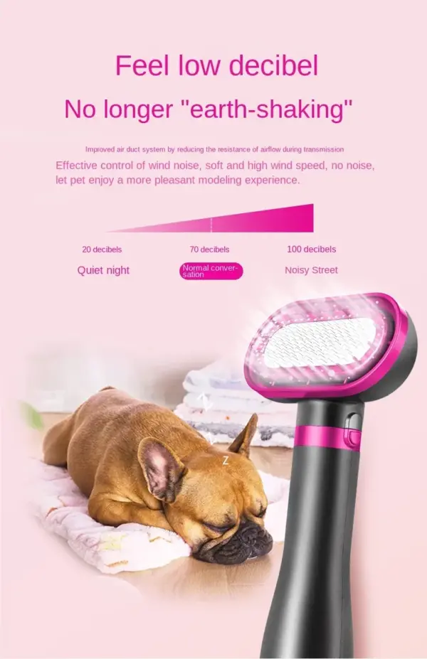 Haustier-Haartrockner, weiches Kämmen, integrierter kleiner und mittelgroßer Haartrockner für Katzen und Hunde, Föhnen für Hunde und Katzen, geräuschloses Haartrocknen - Image 19