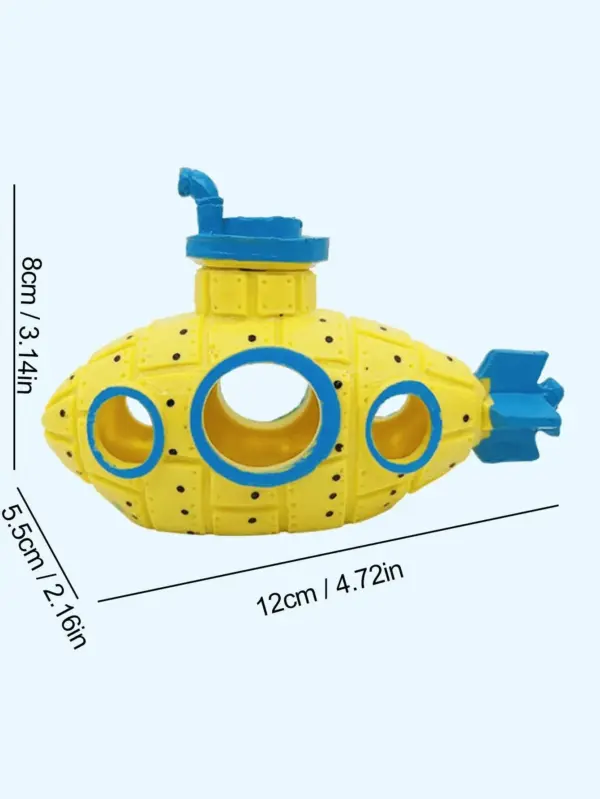 Aquarium Fish Tank Decoration Cave House Hideout Breeding Hatchery Incubator Landscape Ornament With Sunken Submarine - Image 4