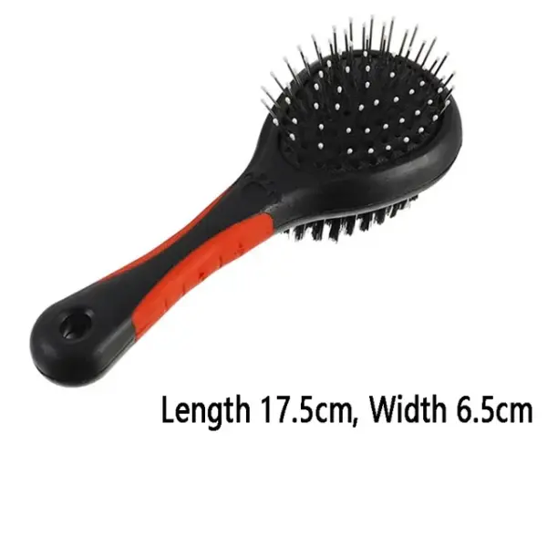 Double Sided Dog Brush Two Sided Pin Bristle Pet Brush Pet Hair Comb Dense Bristle Brush Deshedding Dog Brush Dog Pin Brush - Image 7
