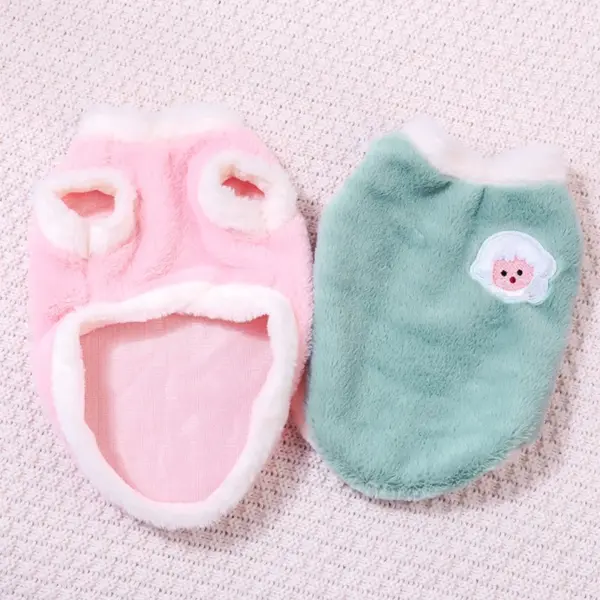 Soft Cat Clothes For Small Medium Dog Cats Pets Warm Kittens Clothes for Winter Kitten Small Kitten Stuff Clothing Vests - Image 3