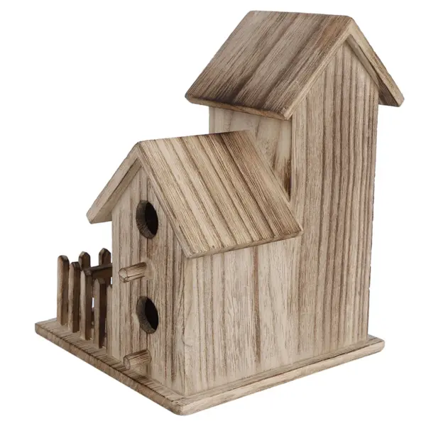 Wooden Birdhouse Small Outdoor Garden Bird Nesting Box Bird House Pet Supplies Decoration for Birds Swallows Parrots - Image 4