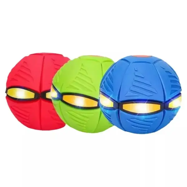 Haustier-Hüpfball, Trittball, fliegende Untertasse, verformter Ball, zwei Formen, hüpfender Hundeball im Freien, Spielzeug, Geschenk - Image 2