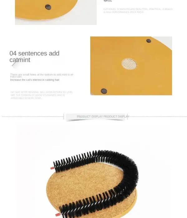Katzenspielzeug Bogen Selbst Grooming Pamper Katze mit einer Massage Pflege Reibbürste mit Kratzpad Spielzeug für Katzen Interaktives Spielzeug - Image 14