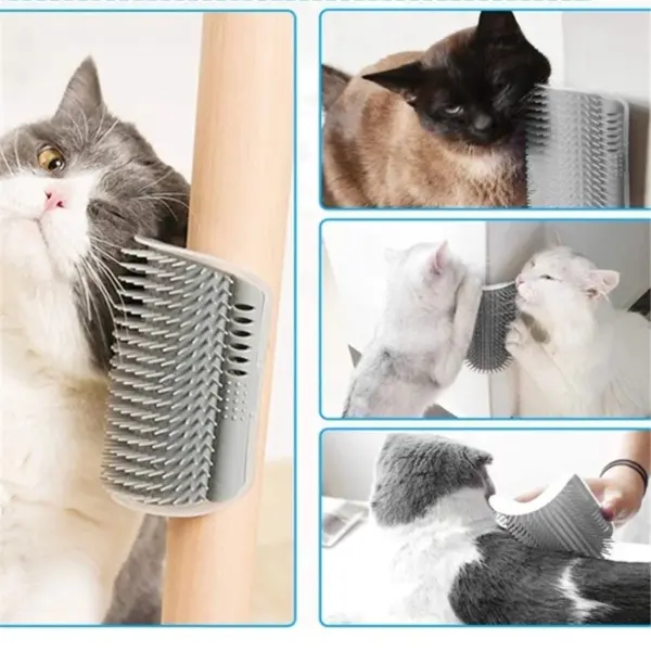 Cats Groomer Self Brush Corner Dog Massage Self Comb Wall Corner Rubs Catnip The Face With A Tickling Comb Pet Grooming Supply - Image 16