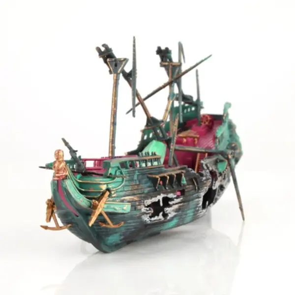 Large Aquarium Decoration Boat Aquarium Ship Air Split Shipwreck Fish Tank DIY And Home Decorating - Image 14
