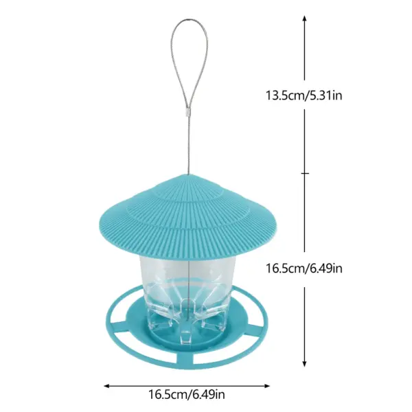 Bird Feeder For Outdoors Hanging Heavy Duty Weather Resistance Wild Bird Feeder Ideas For Bird Lovers Food Container With Rope - Image 7