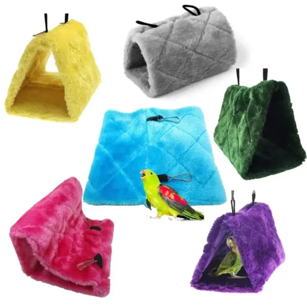 Pet Bird Parrot Cages Warm Hammock Hut Tent Fashion Bed Hanging Cave for Sleeping and Hatching Cage Decoration - Image 11