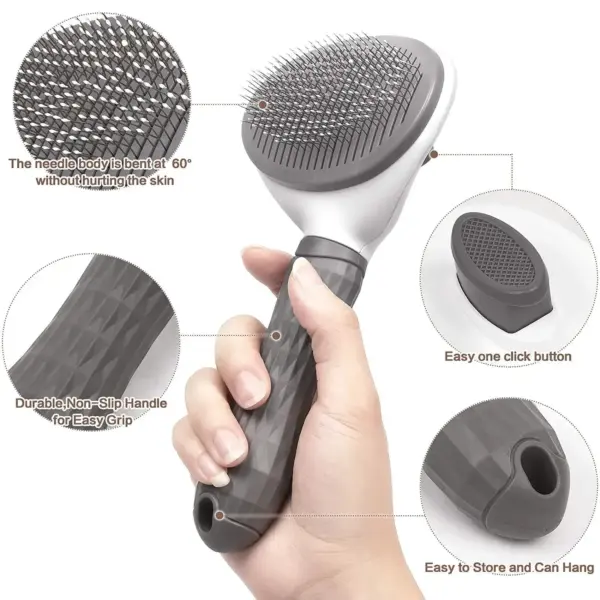 Pet Dog Brush Cat Comb Self Cleaning Pet Hair Remover Brush For Dogs Cats Grooming Tools Pets Dematting Comb Dogs Accessories - Image 11