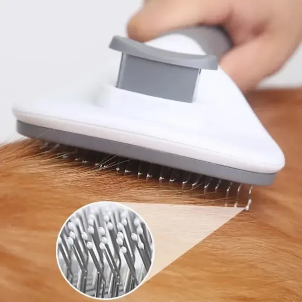 Dog Brush Cat Comb Pet Self Cleaning Hair Remover Brush For Dogs Cats Puppy Kitten Grooming Tools Dog Dematting Comb - Image 5