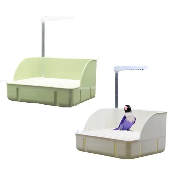Bird Bathing Tub Shower Box Automatic Parrot Bath Fountain Multipurpose Bird Bathtub With Multiple Faucets For Birds Cleaning - Image 6