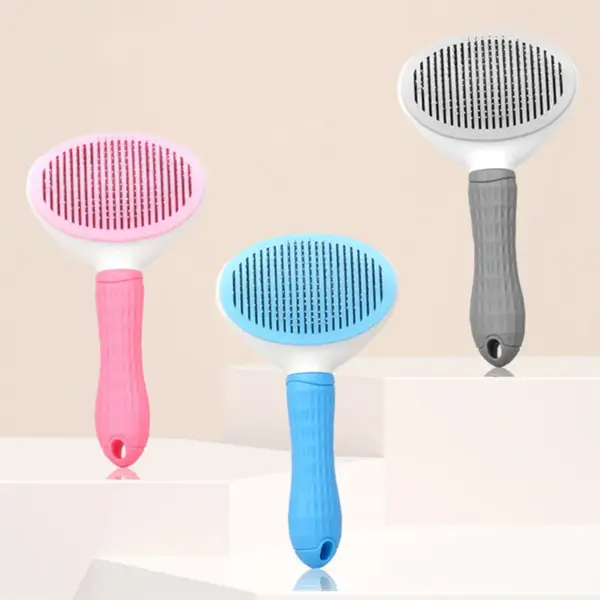 Hair Remover Brush Dog and Cat Non-slip Beauty Brush Dog Grooming Equipment Pets Stainless Steel For Dogs Pet Hair Removal Comb - Image 2