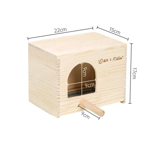 Wooden Bird House Nest Birds Breeding Box Pet Bird House Nest Bird Parrot Breeding Cages Pet Accessories Home Balcony Decoration - Image 6
