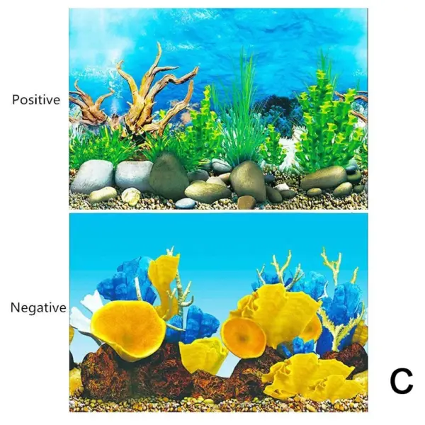 Aquarium Hintergrund Dekoration Aufkleber Aquarium Landschaft Aufkleber Poster Hintergrund für Aquarium Ozean Pflanze Aquascape Malerei - Image 12