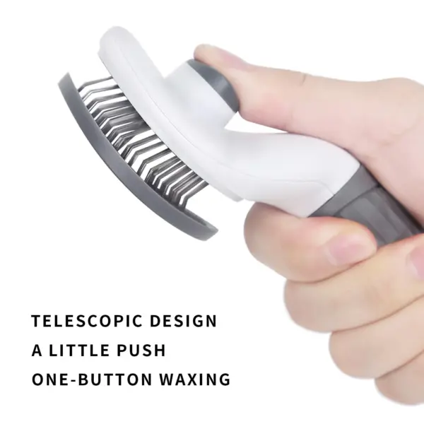 Dog brush, cat brush, self-cleaning pet brush for combing long and short hair dogs, cats, rabbits, etc. to remove loose hair - Image 11