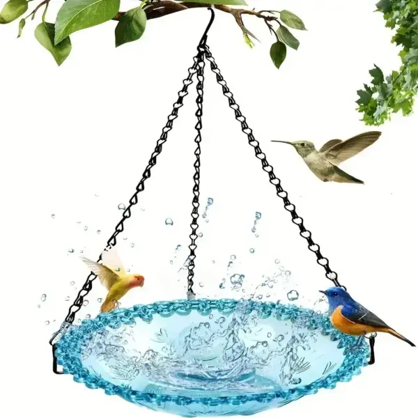 New Bird Flower Shaped Hanging Bird Feeder Birdbath For Garden Yard Farm Supplies Hummingbird Feeder Supplies Birdbath Bird Bath - Image 18