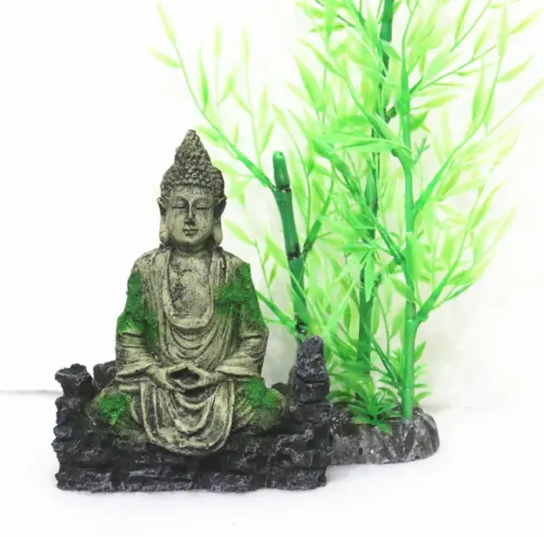 Aquarium Buddha Statue Decorations - Aquarium Decor Ornament Fish Tank Buddha Statue Decoration - Image 4